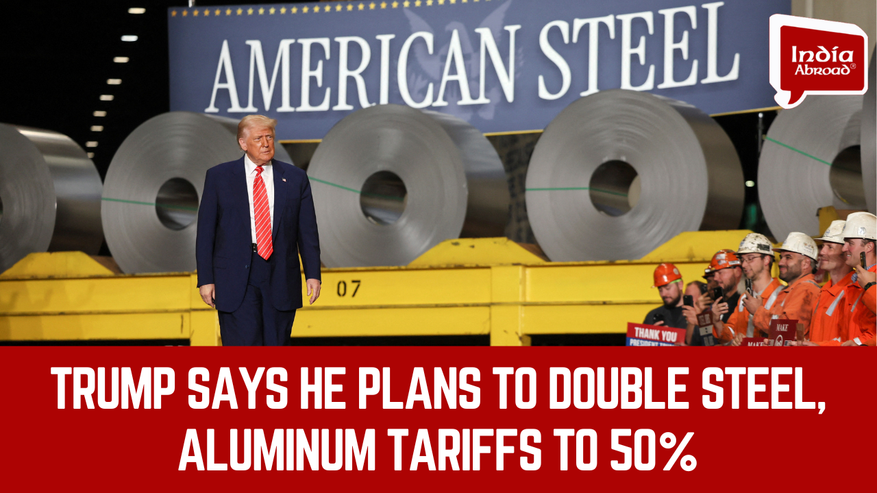 Trump says he plans to double steel, aluminum tariffs to 50%